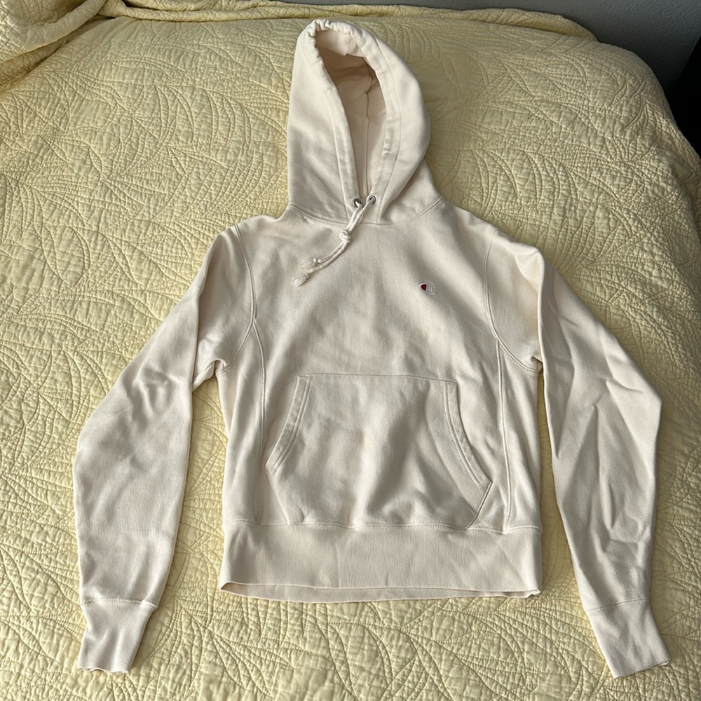 Champion Cream reverse weave Hoodie